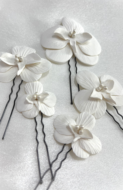 SET DE HAIRPINS DE ORQUIDEAS PF031